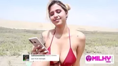 再生 ビーチのラティーナ: 巨乳、大きなお尻、そしてチンポへの飢え