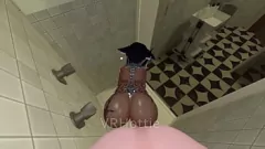 Reproducir VRCHAT ERP: Ebony Teen's Wet's Wet & Wild Pov Shower Handjob & Lap Dance